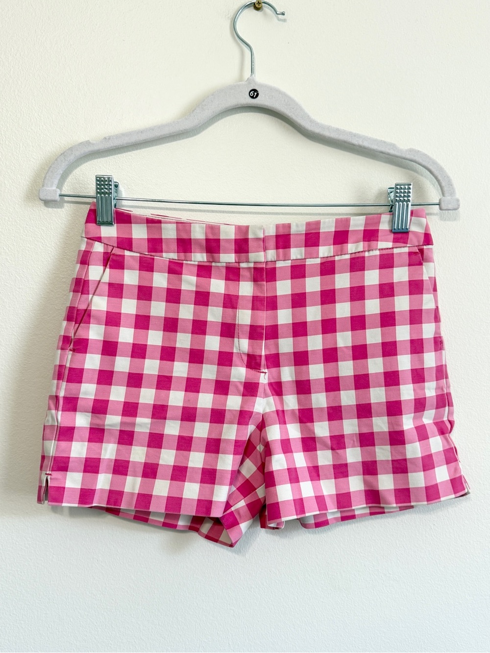 BODEN Pink Gingham Shorts Size 2 Women’s